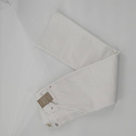 Madewell Kick Out Crop Jeans in Pure White size 32 NWT NI961 - Picture 7 of 13
